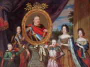 Apotheosis of John III Sobieski surrounded by his family. Henri Gascar